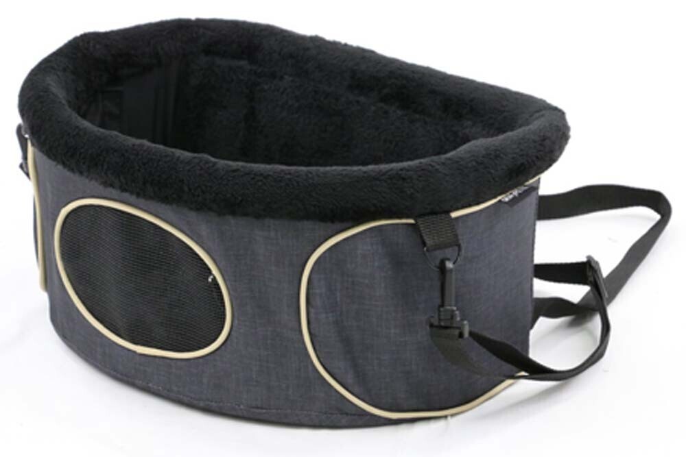 Gen7Pets Snuggle Pocket Dog Booster Seat Heather - Black