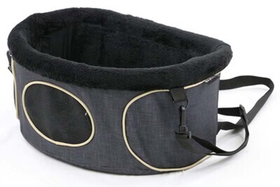 Gen7Pets Snuggle Pocket Dog Booster Seat Heather - Black