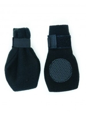 Fashion Pet Solid Slipper Socks - Black