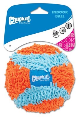 ChuChuckit! Indoor Ball Dog Toy - Blue/Orange