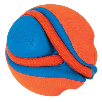 Chuckit! Rope Fetch Rope With Ball Orange One Size