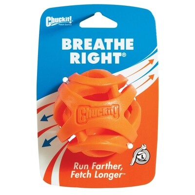 Chuckit! Breathe Right Dog Toy Fetch Ball - Orange