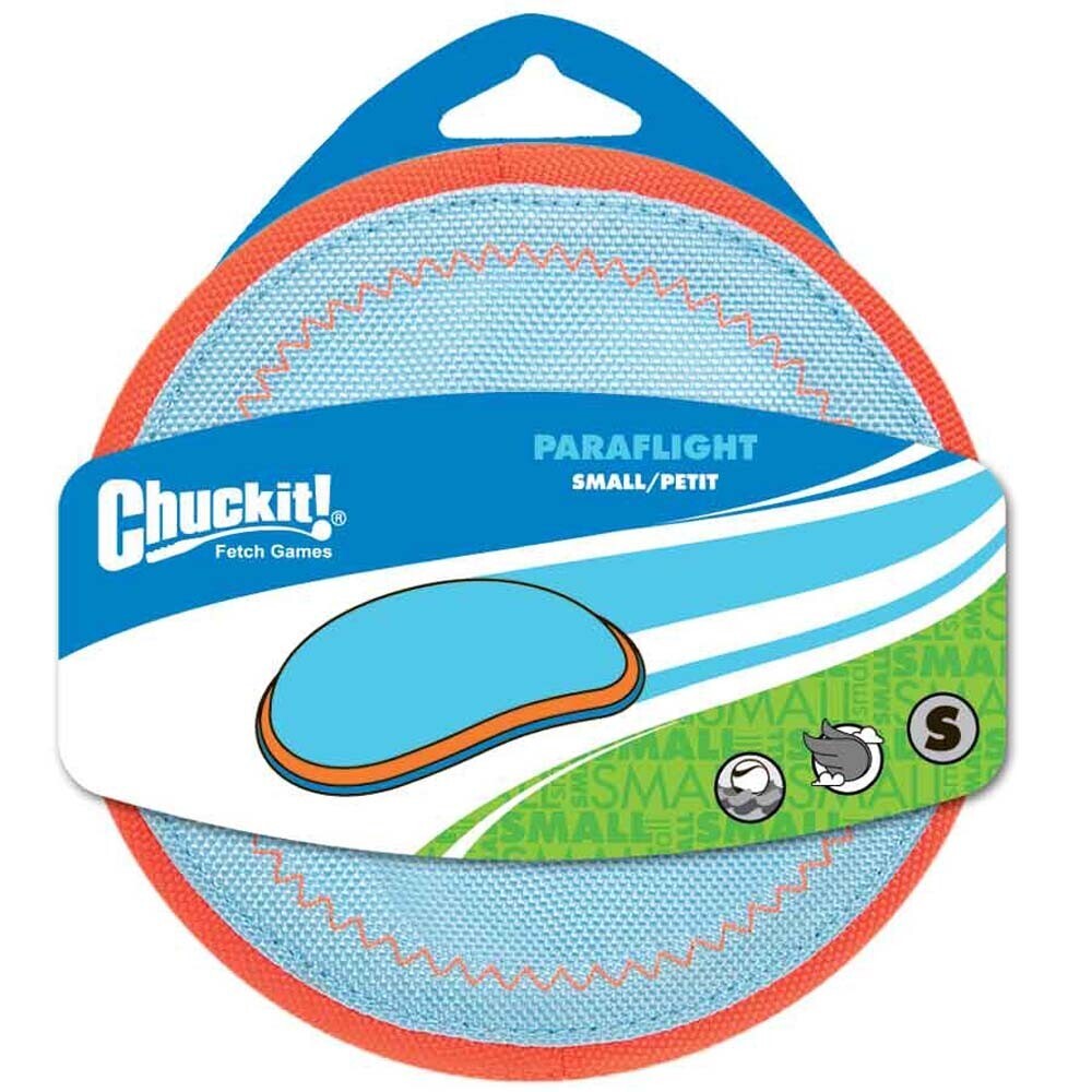 Chuckit! Paraflight Dog Toy - Blue/Orange, Size: S