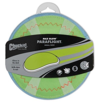 Chuckit! Paraflight Max Glow Dog Toy - Green/White