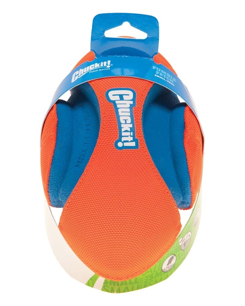 Chuckit! Fumble Fetch Dog Toy - Blue/Orange, Size: S