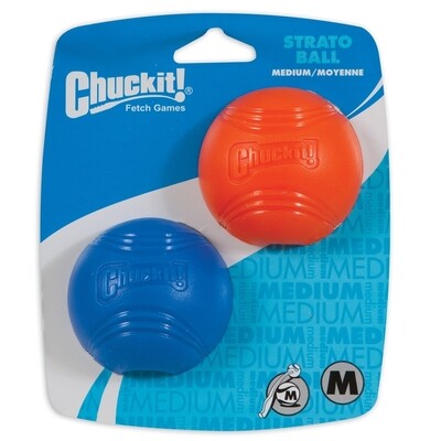 Chuckit! Strato Ball Dog Toy 2 Pack - Blue/Orange