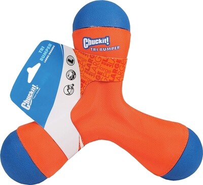 Chuckit! Tri-Bumper Dog Toy - Blue/Orange