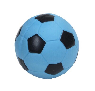 Coastal Products Rascals Latex Soccer Ball Dog Toy - Blue