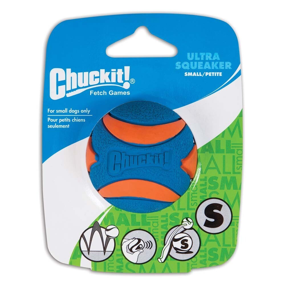 Chuckit! Ultra Squeaker Ball Dog Toy, Size: S