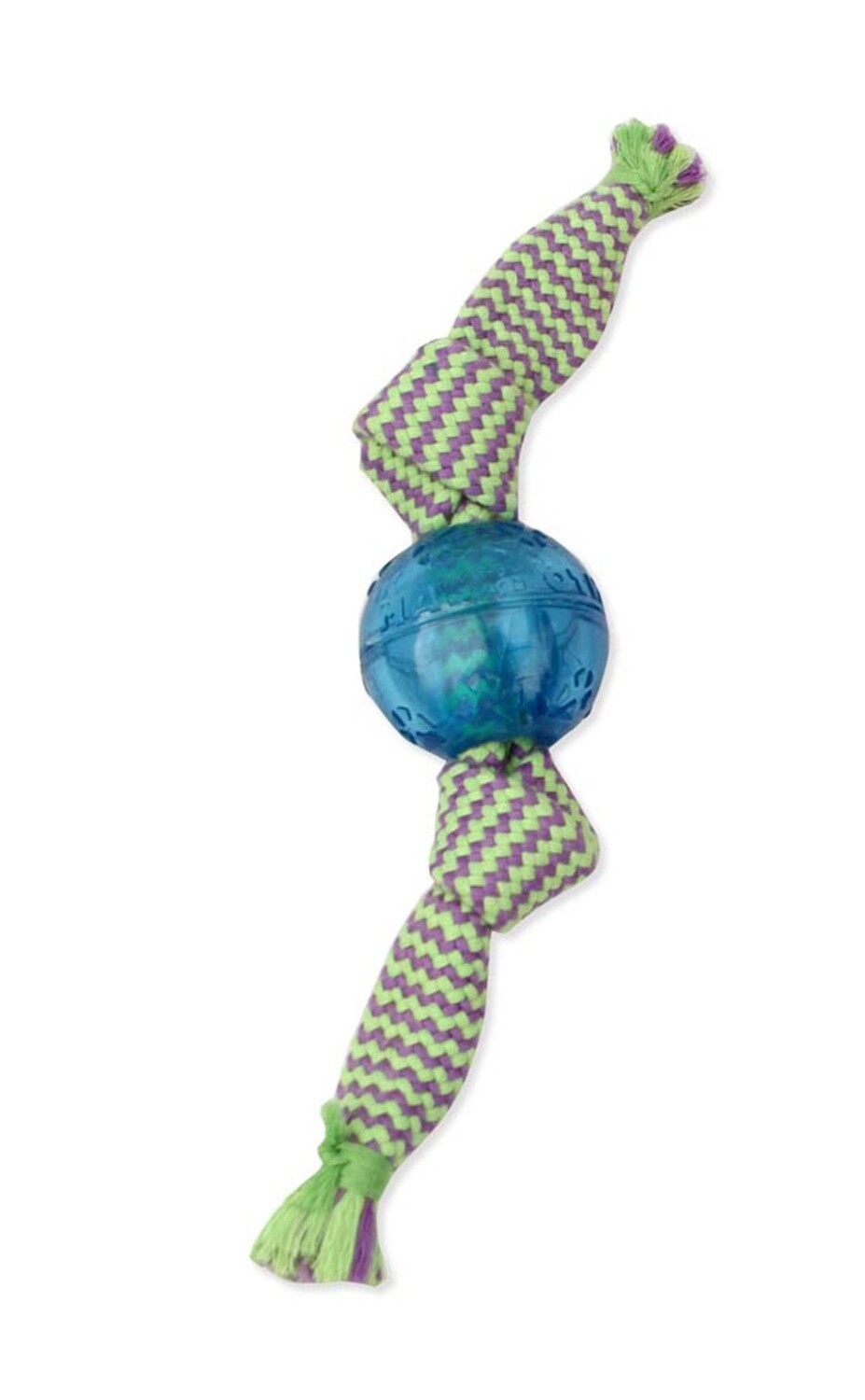 Mammoth Pet Products Candy Wraps Double Dog Toy With Squeaky Balls Outside - Multi-Color