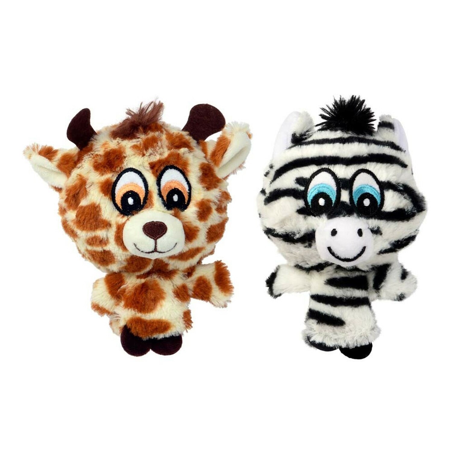 Multipet Pet Envy Knobby Noggins Coastal Safari Print Dog Toy Assorted