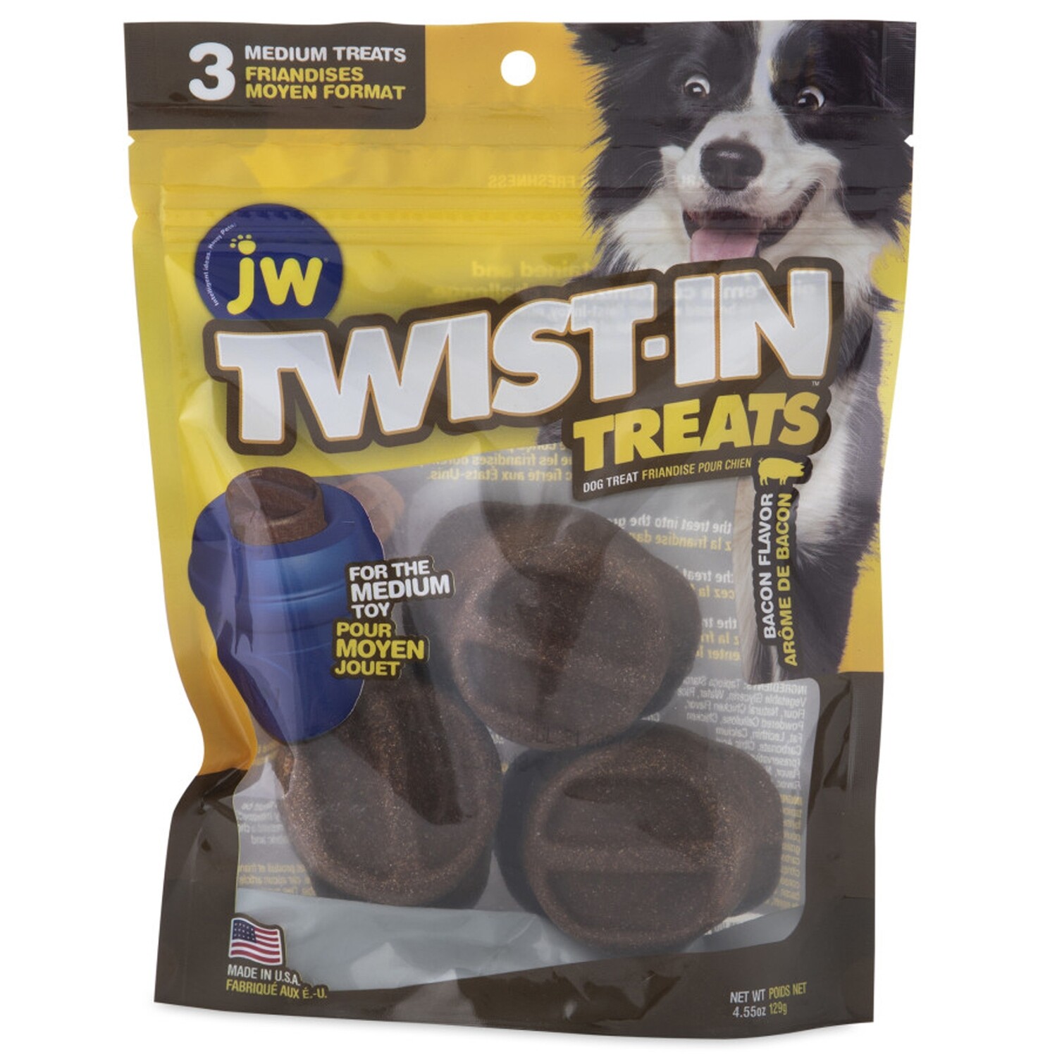 Jw Pet Twist-In Treat Refill Bacon Flavor, Packs: 3 Pack - M