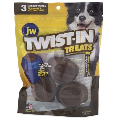 Jw Pet Twist-In Treat Refill Bacon Flavor