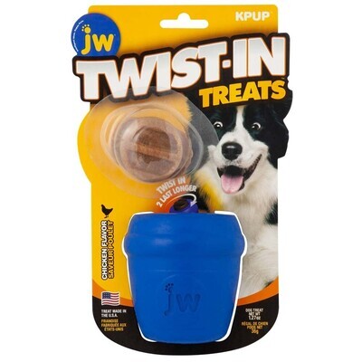 Jw Pet Twist-In Treats Toy and Treat Dog Toy One Size - Blue