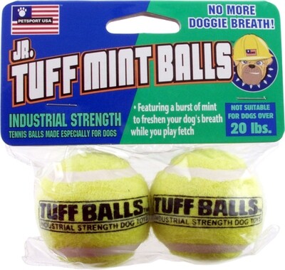 Petsport Usa Mint Balls Dog Toy 2 Pk - Green