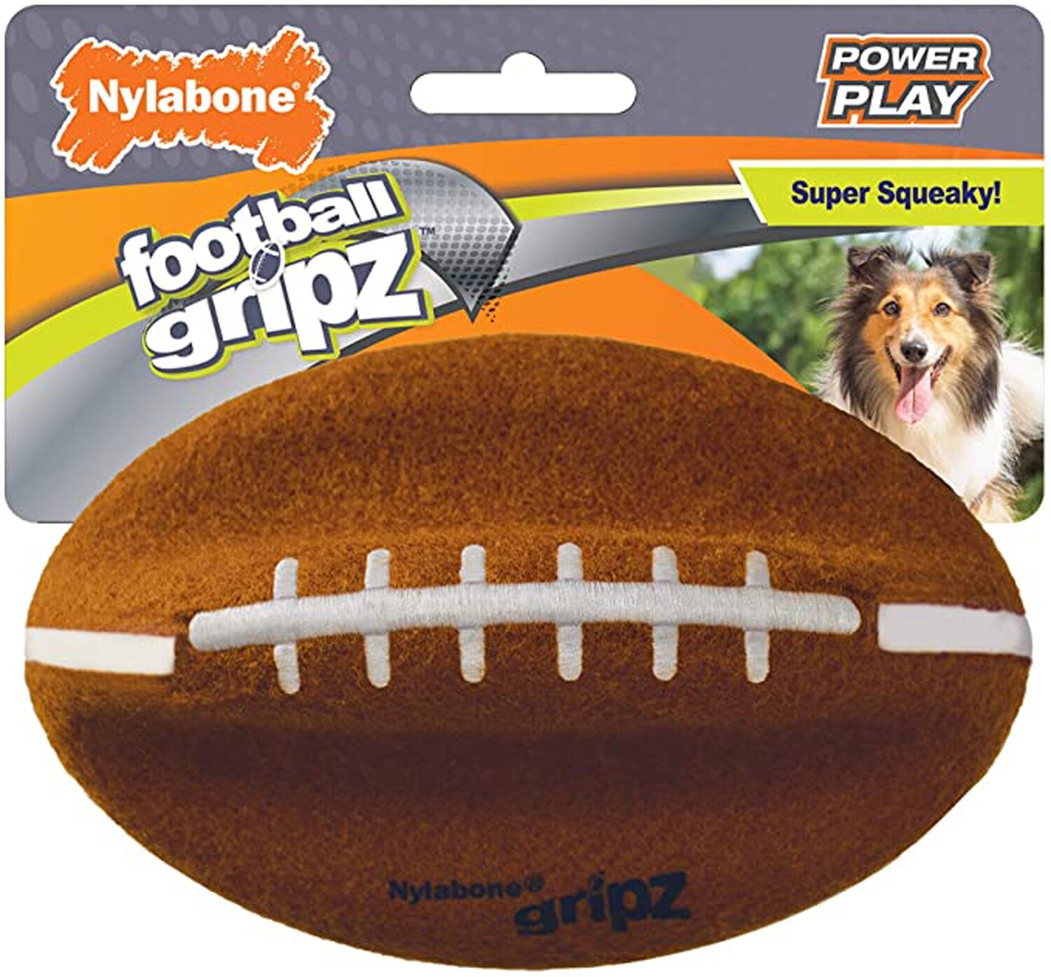 Nylabone Power Play Dog Football Gripz