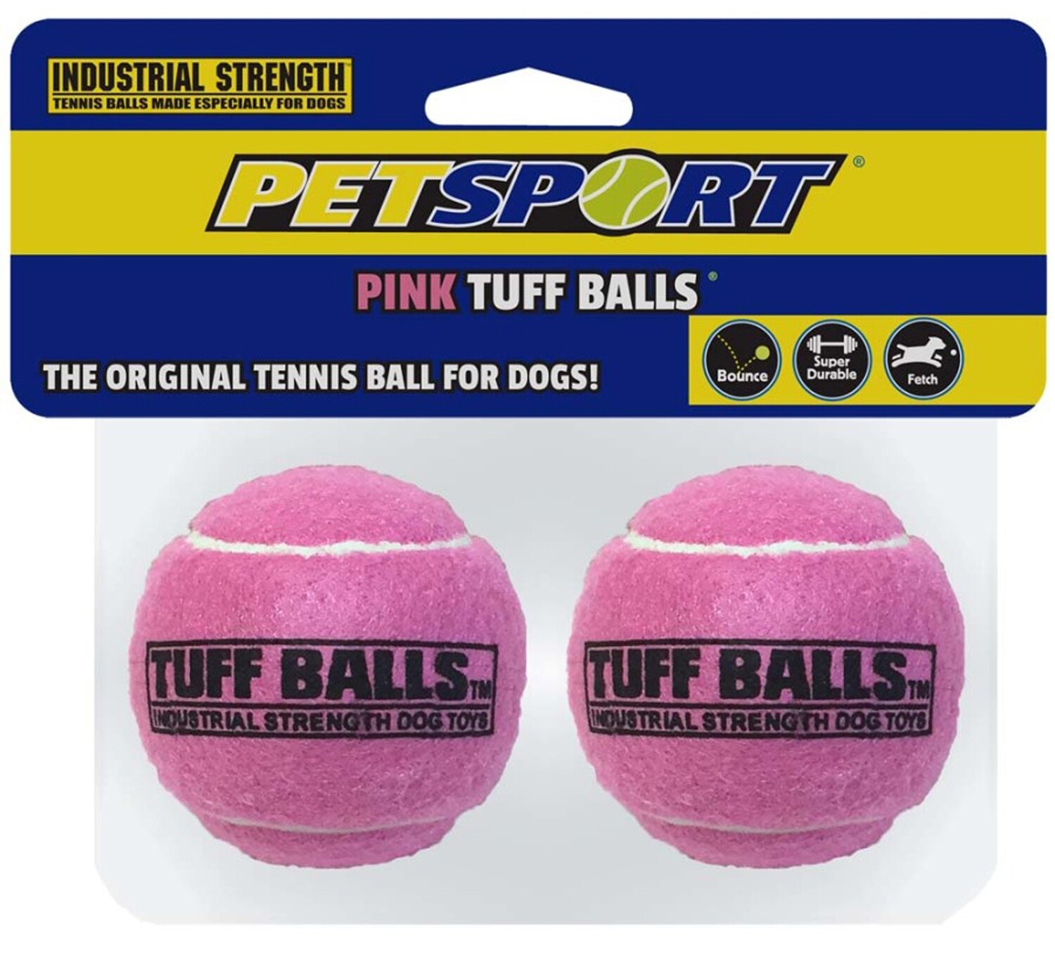 Petsport Usa Tuff Ball Dog Toy  2 Pk - Pink