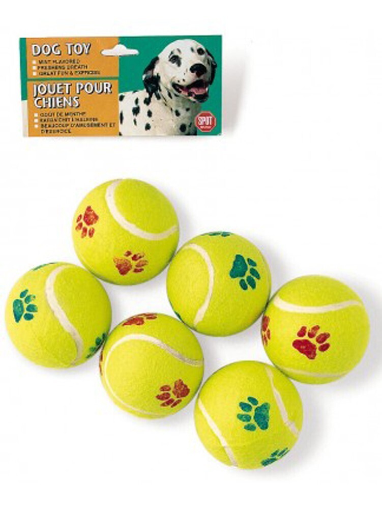 Spot Tennis Ball Dog Toy Assorted 6 Pack