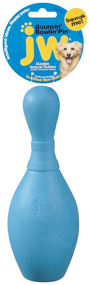 Jw Pet Bouncin&#39; Bowlin Pin Dog Toy Bowling Pin Assorted, Size: L