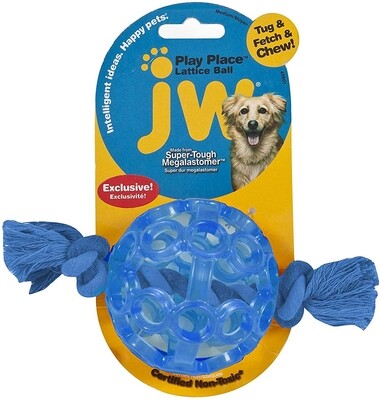 Jw Pet Playplace Lattice Ball Dog Toy Assorted