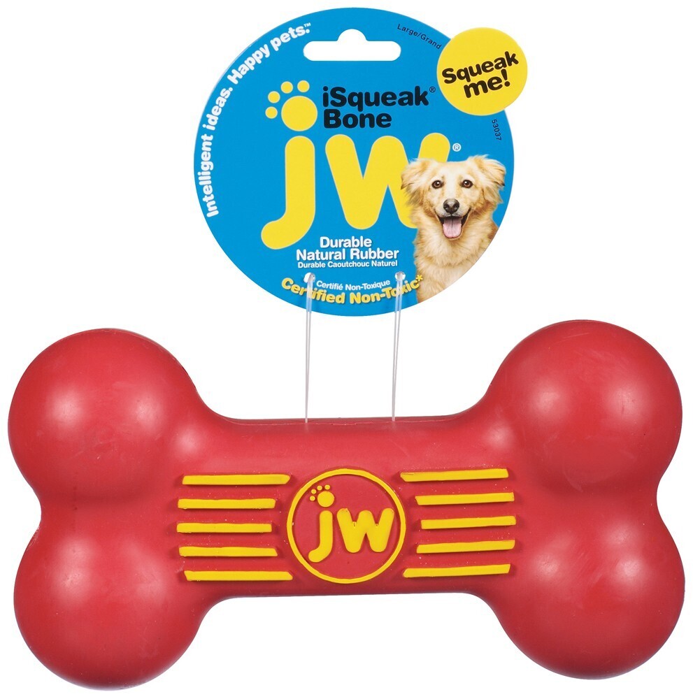 Jw Pet Isqueak Bone Dog Toy Assorted, Size: L