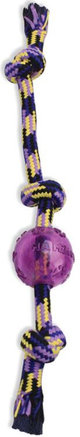 Mammoth Pet Products Braidys Tug With Tpr Ball Dog Toy Assorted, Size: L-20&quot;