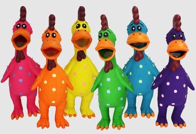 Multipet Globkens Chicken Dog Toy Assorted