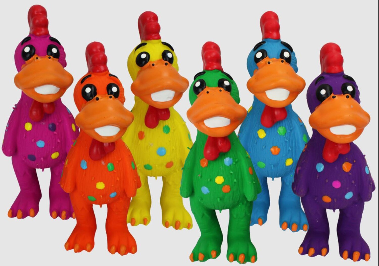 Multipet Globkens Chicken Dog Toy Assorted