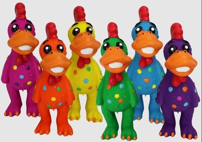 Multipet Globkens Chicken Dog Toy Assorted