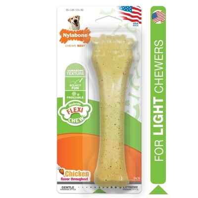 Nylabone Flex Moderate Chew Dog Toy Chicken Flavor