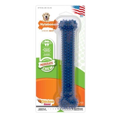 Nylabone Moderate Chew Flexichew Dental Chew Toy Chicken Flavor