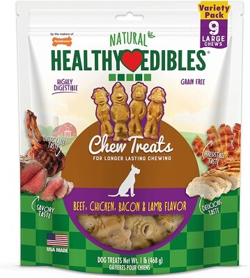 Nylabone Healthy Edibles Farm Friends Grain Free Dog Treats 9 Count