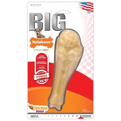 Nylabone Turkey Leg Power Chew Extra Durable Chew Toy For Big Dogs Chicken Flavor