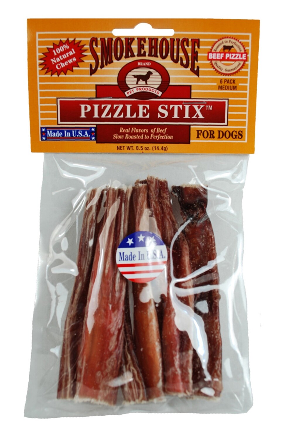 Smokehouse Usa Made Beefy Sticks Dog Treats 6 Pk, 4&quot;