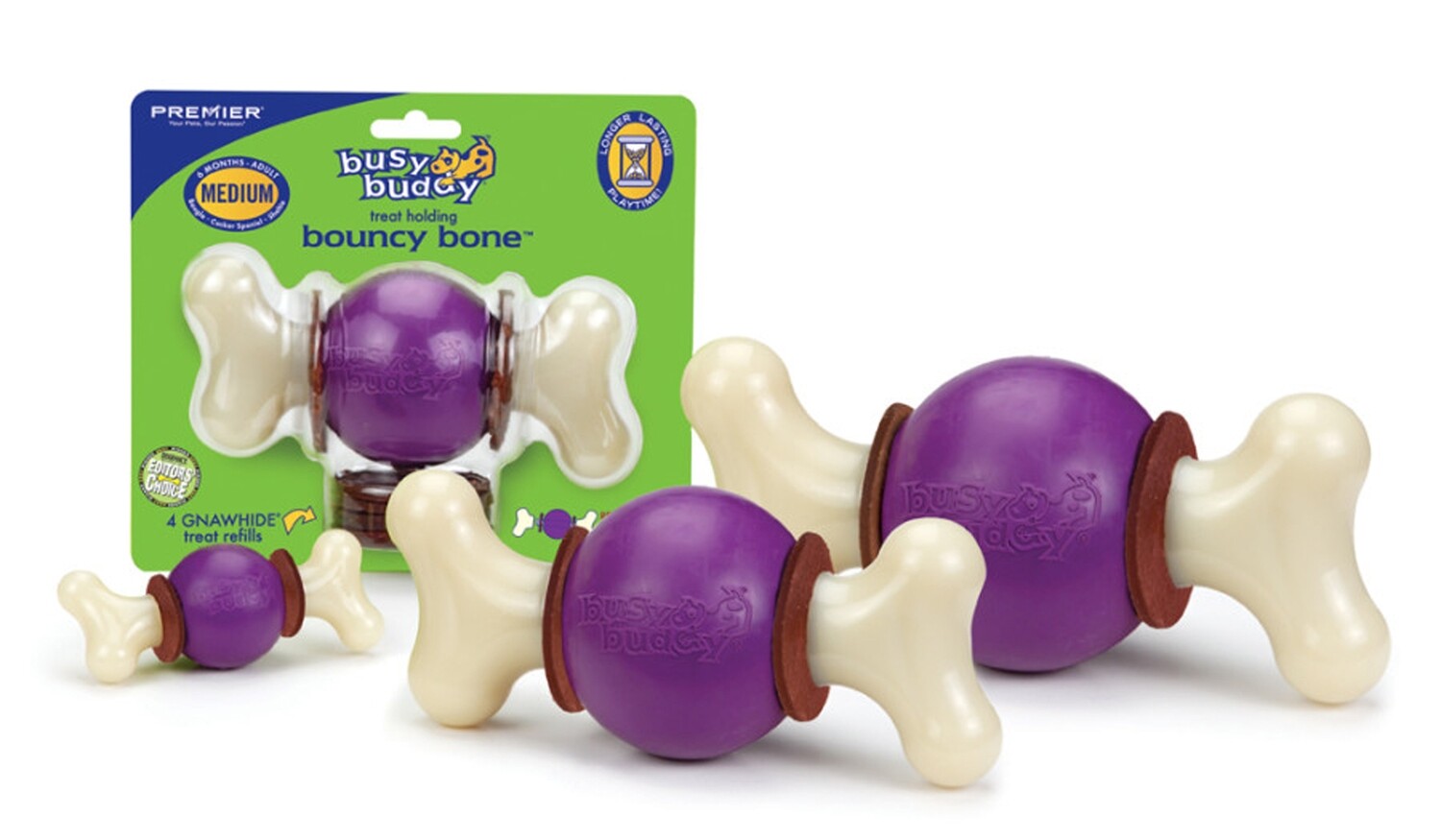 Petsafe Busy Buddy Bouncy Bone Dog Chew Multicolor