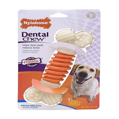 Nylabone Pro Action Dental Power Chew Durable Dog Toy Bacon Flavor