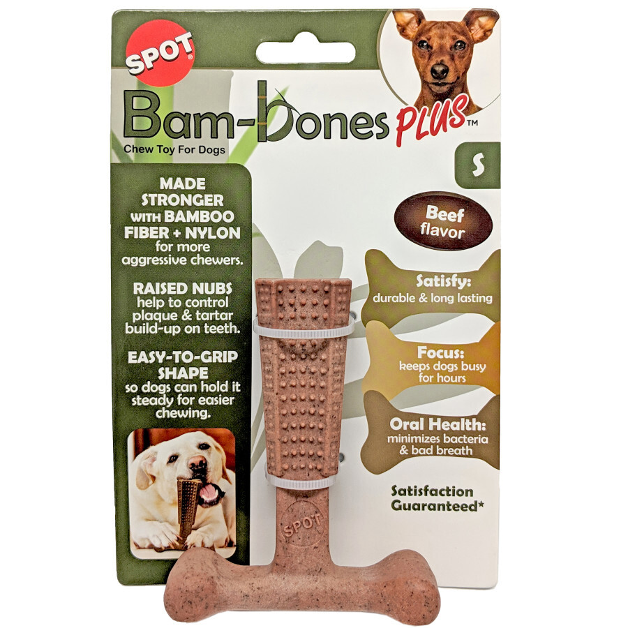 Spot Ethical Bam Bone Plus Dog Chew Beef, Size: 4&quot;