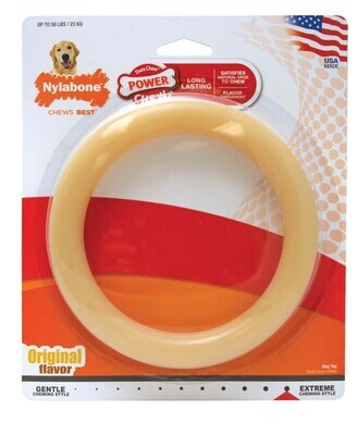 Nylabone Ring Power Chew Dog Toy Original Flavor