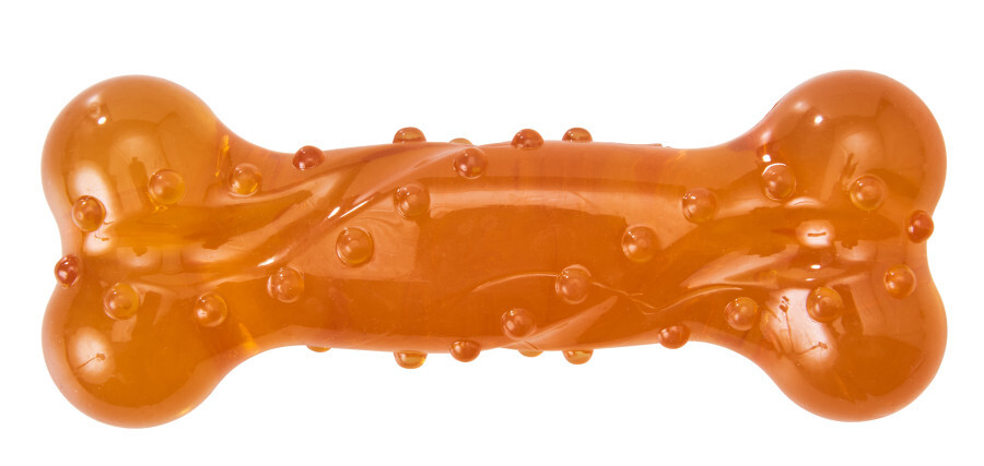 Spot Play Strong Scent-Sation Bone Dog Toy - Orange