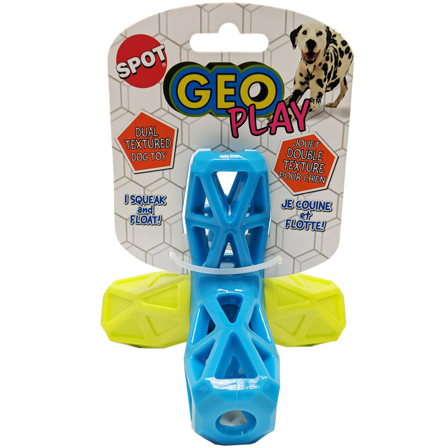 Spot Geo Play Dual Texture Jack Dog Toy Assorted