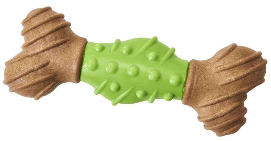 Spot Ethical Bam Bone Dental Bone Dog Toy - Green/Brown