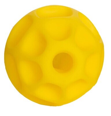 Starmark Treat Dispensing Tetraflex Dog Toy - Yellow