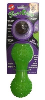 Spot Ethical Play&#39;N Chew Treat Cap Dumbbell Dog Toy