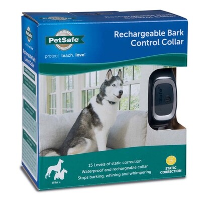 Petsafe Rechargeable Bark Control Dog Collar One Size - Navy Blue