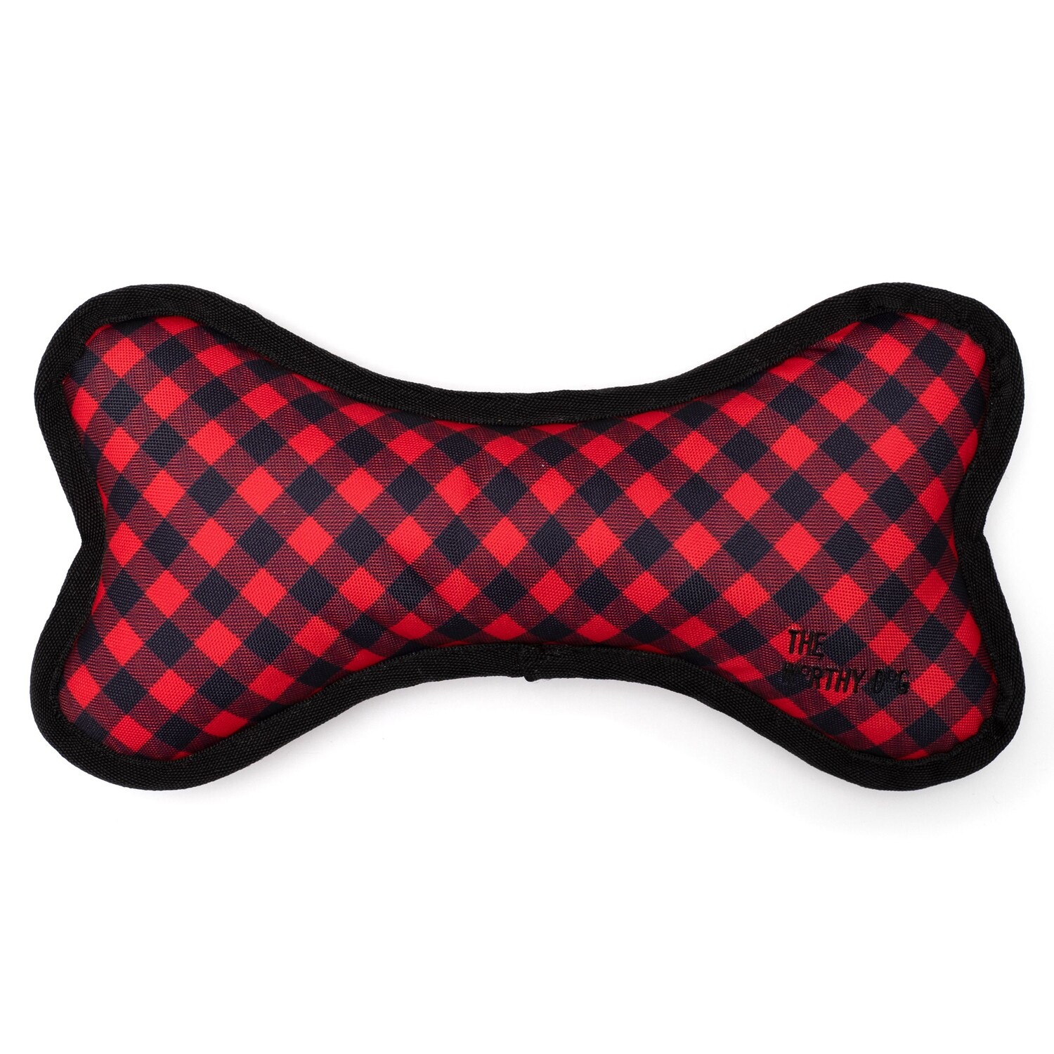 The Worthy Dog Bone Buffalo Plaid