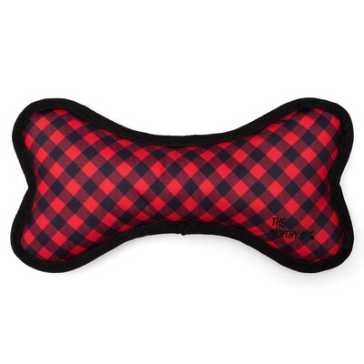 The Worthy Dog Bone Buffalo Plaid