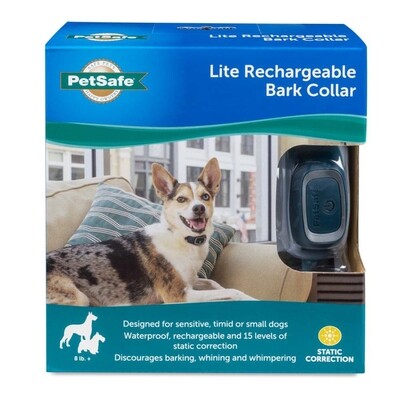 Petsafe Lite Rechargeable Bark Dog Collar One Size - Navy Blue