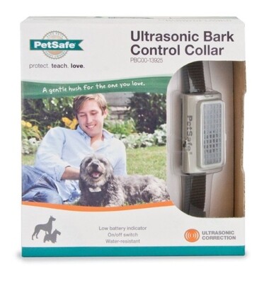 Petsafe Ultrasonic Bark Control Collar One Size - Black/White