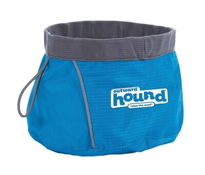 Outward Hound Port-A-Dog Bowl Green