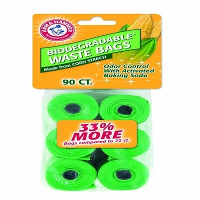 Arm and Hammer Disposable Corn Starch Waste Bags Refills - Green